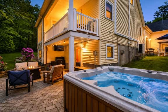 Lakes Region Retreat | Hot Tub + Fire Pit | Game Room - Image 1