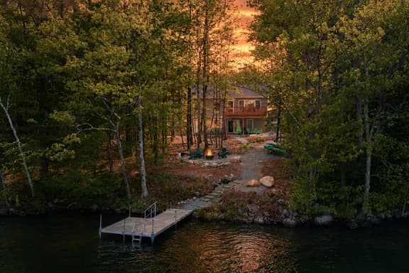 Waterfront Lakehouse | Dock + Kayaks